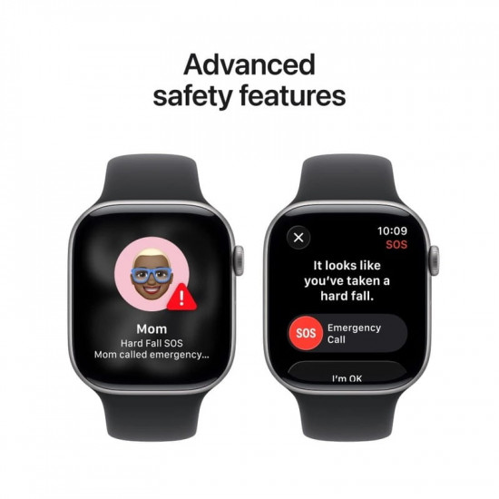 Смарт-годинник Apple Watch Series 11 GPS 46mm Space Grey Aluminium Case with Black Sport Band - M/L (MEV44RK/A)