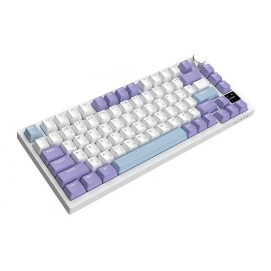 Клавіатура бездротова Ajazz AK820 Pro Flying Fish Switch Purple RGB With Screen (AK820PRO-FF-PWB)