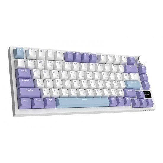 Клавіатура бездротова Ajazz AK820 Pro Flying Fish Switch Purple RGB With Screen (AK820PRO-FF-PWB)