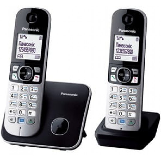 Радіотелефон DECT Panasonic KX-TG6812UAB