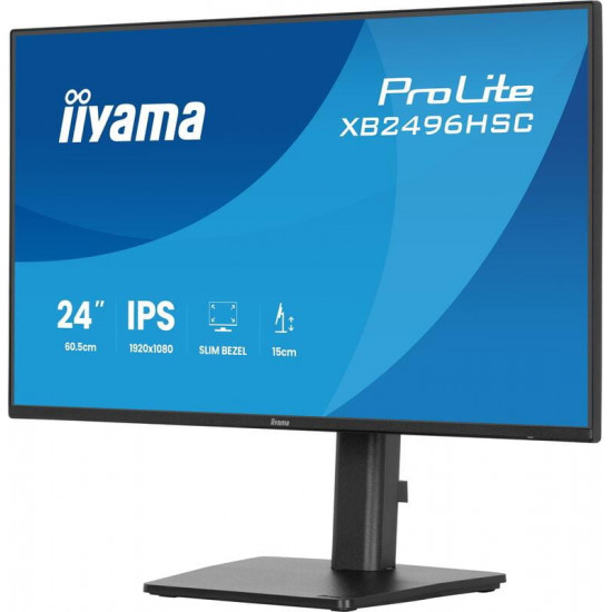 Монітор Iiyama 23.8" XB2496HSC-B1 IPS Black 144Hz