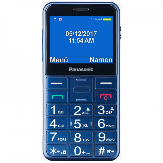 Мобiльний телефон Panasonic KX-TU155 Dual Sim Blue (KX-TU155EXCN)