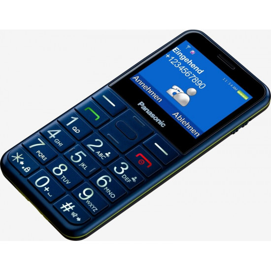 Мобiльний телефон Panasonic KX-TU155 Dual Sim Blue (KX-TU155EXCN)
