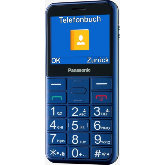 Мобiльний телефон Panasonic KX-TU155 Dual Sim Blue (KX-TU155EXCN)