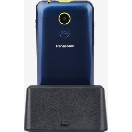 Мобiльний телефон Panasonic KX-TU155 Dual Sim Blue (KX-TU155EXCN)