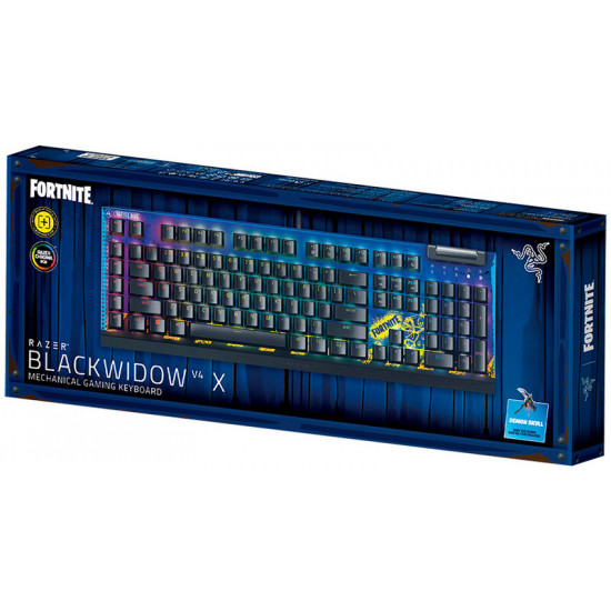 Клавіатура Razer BlackWidow V4 X Yellow Switch Fortnite (RZ03-04703600-R3M1)