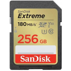 Карта пам`яті SDXC 256GB UHS-I/U3 Class 10 SanDisk Extreme V30 R180/W130MB/s 4K (SDSDXVV-256G-GNCIN)