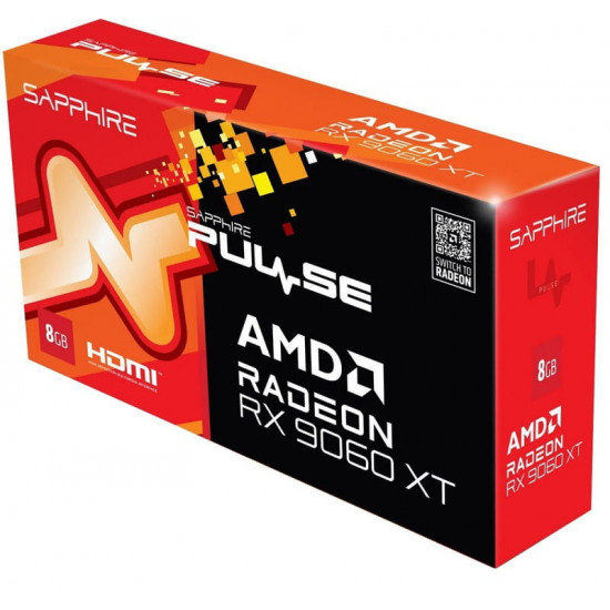 Відеокарта AMD Radeon RX 9060 XT 8GB GDDR6 Pulse Gaming OC Sapphire (11350-04-20G)