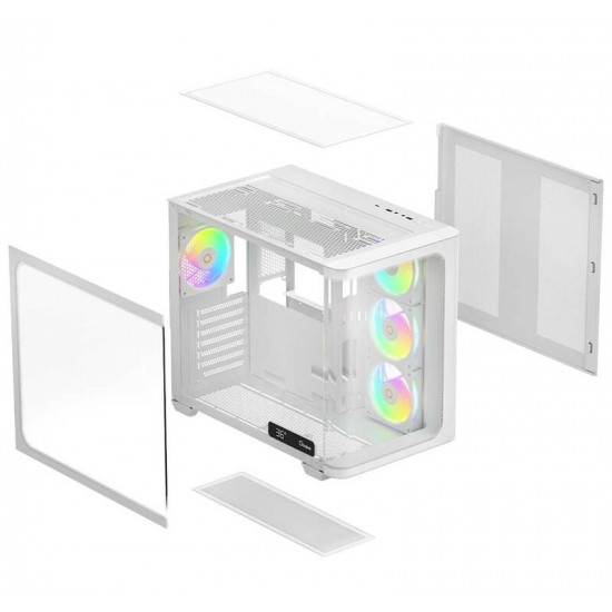 Корпус Ocypus Iota C70 Curve ARGB White (IOTA-C70-WHD400CD-GL)