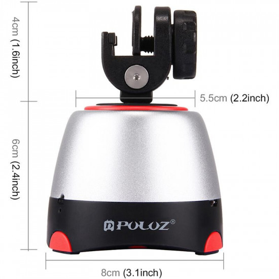 Головка для панорамної зйомки Puluz PU360R, червоний (PU360R)