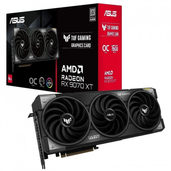 Відеокарта AMD Radeon RX 9070 XT 16GB GDDR6 TUF Gaming OC Asus (TUF-RX9070XT-O16G-GAMING)