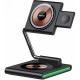 Бездротовий зарядний пристрій Maxco Wireless Charger 3-in-1 15W Black (MW07)
