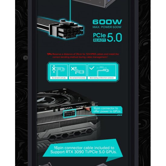 Блок живлення GameMax RGB-1300 1300W Black