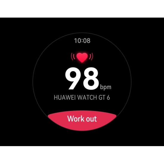 Смарт-годинник Huawei Watch GT 6 46mm Steel with Brown Composite Leather Strap (55020FTW)