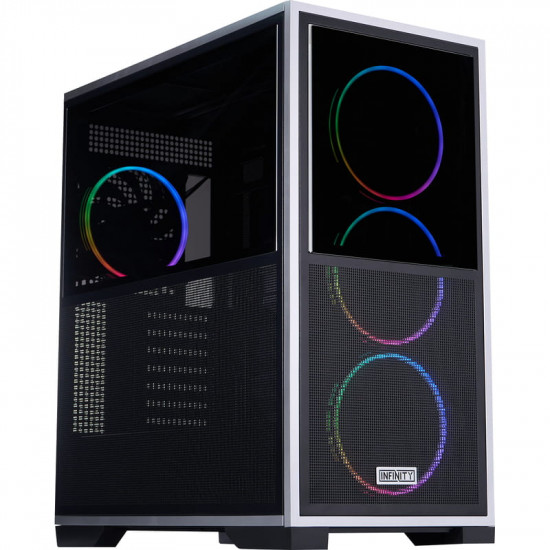 Корпус 1stPlayer IF8-BK-4FO7-14 Black