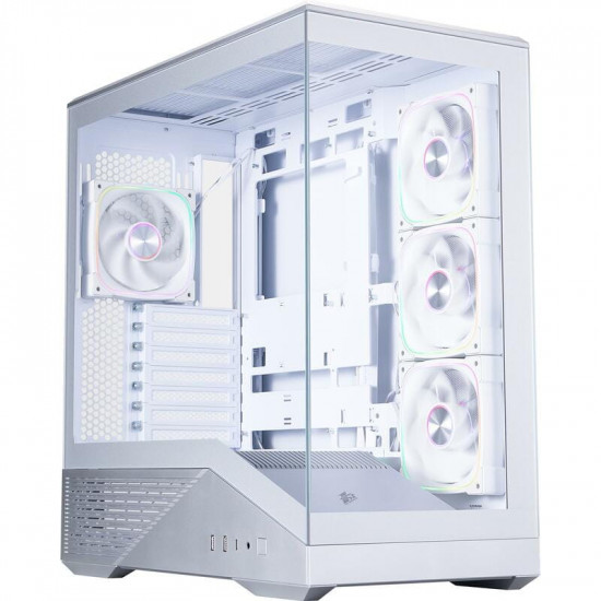 Корпус 1stPlayer GM7-SV-3FN7R-W-1FN7-W Silver