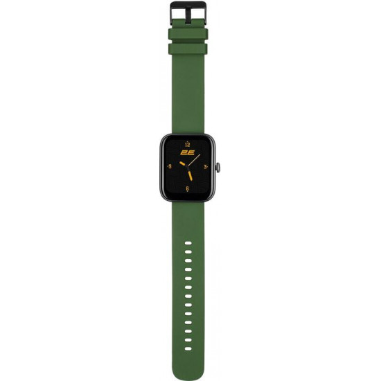 Смарт-годинник 2E Alpha SQ Music Edition 46 mm Black/Green (2E-CWW40BKGN-WS)