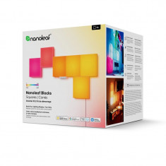 Розумні світлові панелі Nanoleaf Blocks Squares Smarter Kit з підтримкою HomeKit і Matter, 6 шт. (N8100K02-6BS)