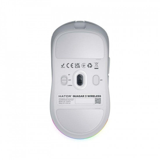 Миша бездротова Hator Quasar 3 Wireless White (HTM731)