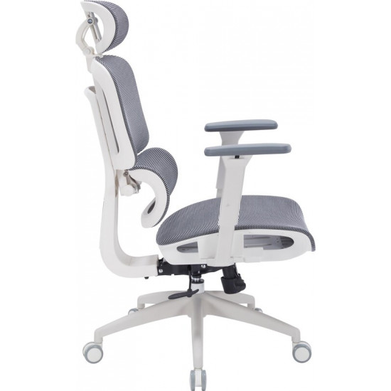 Крісло офісне Officepro Skyline White/Dark Gray (OC680-W-DG-DG)