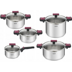 Набір посуду Tefal Cook&Clip 10 предметів (G723SA74)