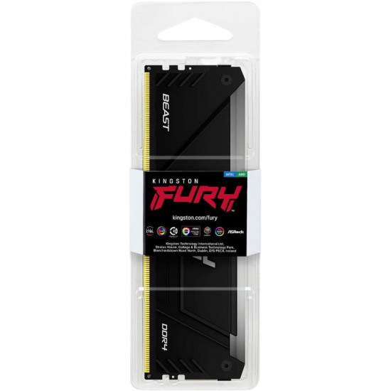 Модуль пам`яті DDR4 16GB/3200 Kingston Fury Beast RGB (KF432C16BB12A/16WP)