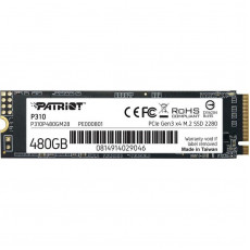 Накопичувач SSD  480GB Patriot P310 M.2 2280 PCIe NVMe 3.0 x4 TLC (P310P480GM28)