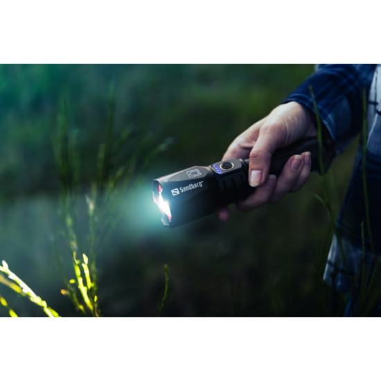 Ліхтарик-повербанк Sandberg Survivor Torch Powerbank 5000 mAh XHP160LED USB-C 18W (420-89)