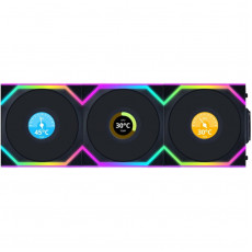 Вентилятор Lian Li Uni Fan SL Wireless LCD 120-3 Reverse Black (G99.12RSLLCD1W3B.00)