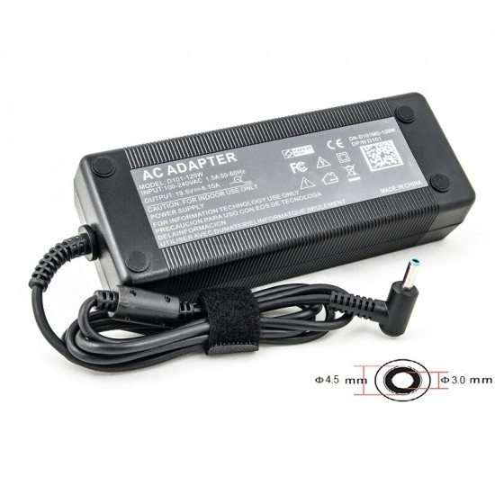 Блок живлення PowerPlant для ноутбука HP 220V, 19.5V 120W 6.15A, 4.5х3.0мм (HP120G4530)