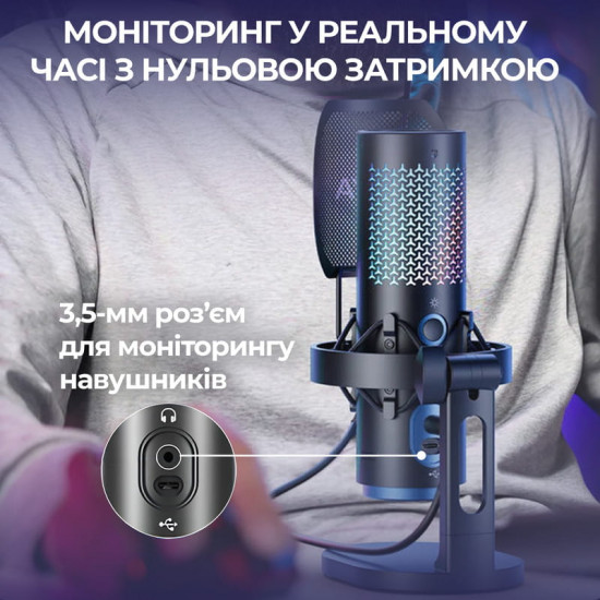 Мікрофон BOYA K5-02 RGB Black