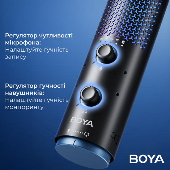 Мікрофон BOYA K5-02 RGB Black