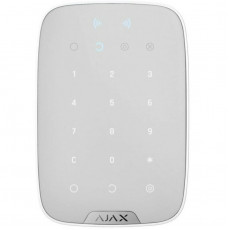 Бездротова сенсорна клавіатура Ajax KeyPad Plus white (26078.83.WH)