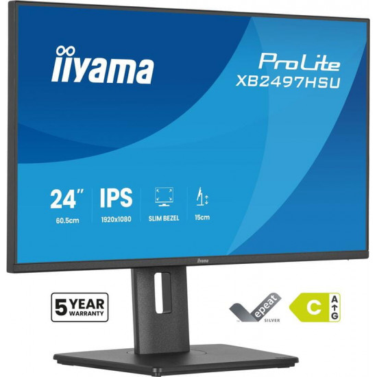 Монітор Iiyama 23.8" XB2497HSU-B1 IPS Black 120Hz
