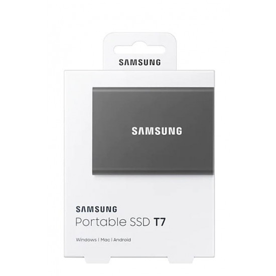 Накопичувач зовнішній SSD 2TB Samsung T7 Titan Gray (MU-PC2T0T/WW)
