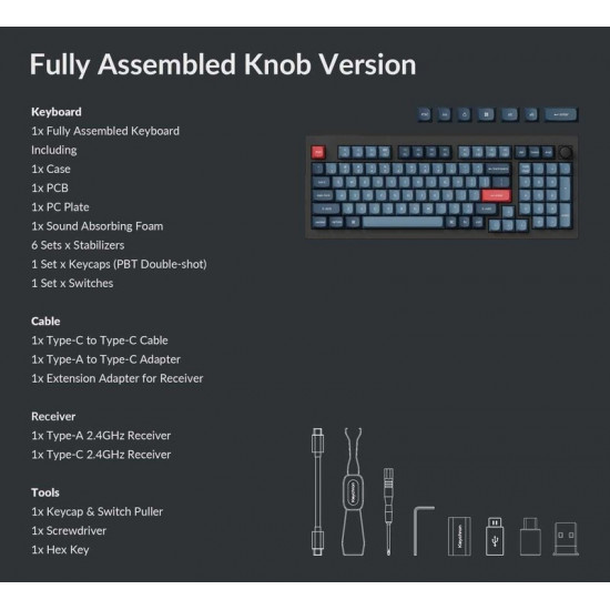 Клавіатура бездротова Keychron V5 Max 100Key (V5M-D1-UA)