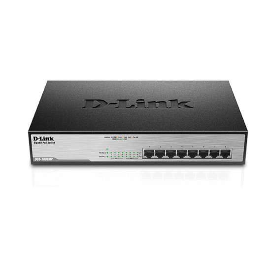 Комутатор D-Link DGS-1008MP
