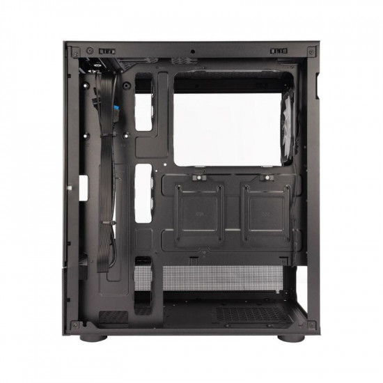 Корпус 1stPlayer Mi7-A-BK-2F7R-1F7 Black без БЖ