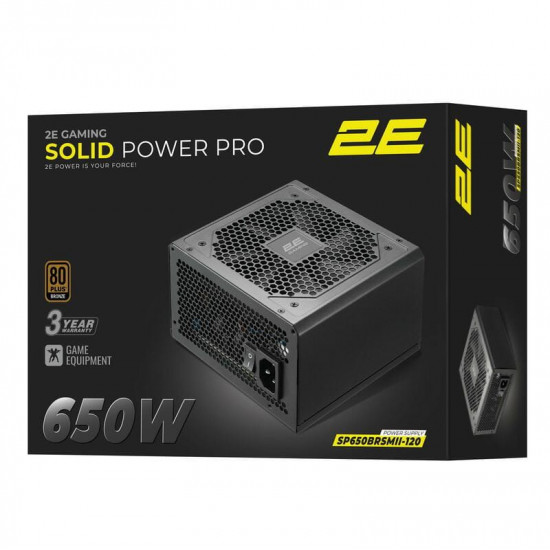 Блок живлення 2E Gaming Solid Power Pro (2E-SP650BRSMII-120) 650W