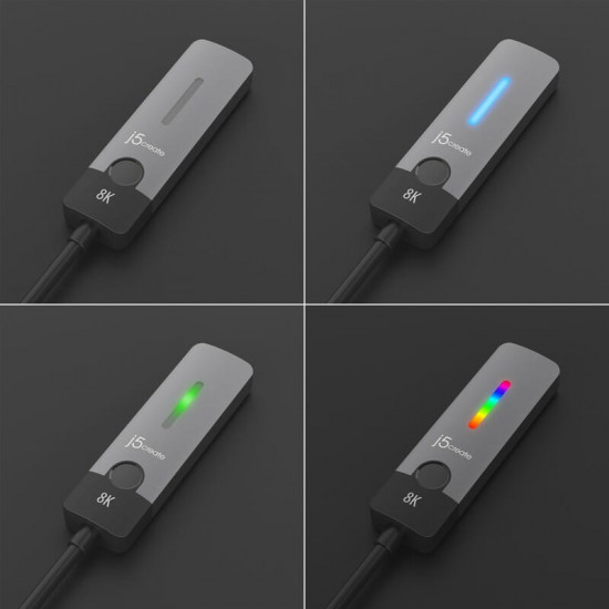 Адаптер J5create USB-C - HDMI (M/F), Space Grey (JCA157-N)