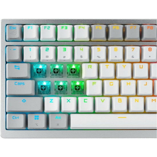 Клавіатура бездротова Asus ROG Azoth RGB WL BT White (90MP031A-BKUA11)