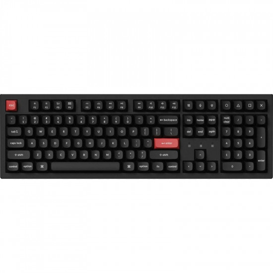 Клавіатура бездротова Keychron K10 Pro, Keychron K Pro Red, RGB UA Black (K10P-B1-UA)