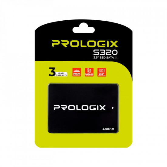 Накопичувач SSD  480GB Prologix S320 2.5" SATAIII 3D TLC (PRO480GS320)