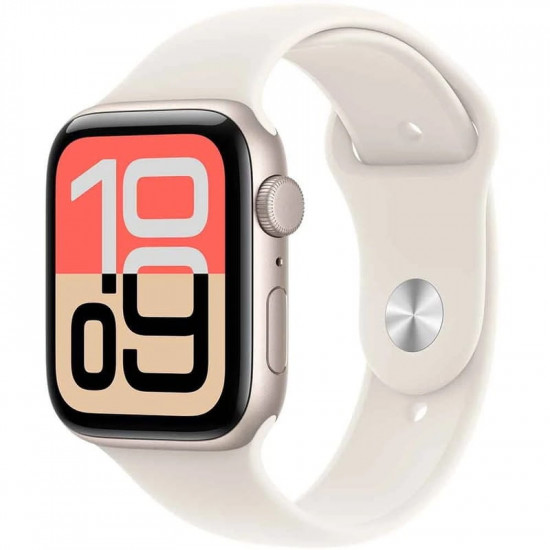 Смарт-годинник Apple Watch SE 3 GPS 44mm Starlight Aluminium Case with Starlight Sport Band - M/L (MEHJ4RK/A)