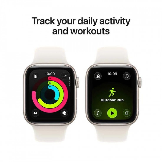 Смарт-годинник Apple Watch SE 3 GPS 44mm Starlight Aluminium Case with Starlight Sport Band - M/L (MEHJ4RK/A)
