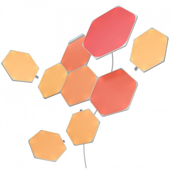 Розумна система освітлення Nanoleaf Shapes Hexagon Starter Kit Apple HomeKit, 9 шт. (NL42-0002HX-9PK)