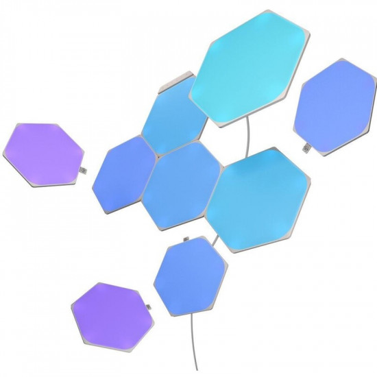 Розумна система освітлення Nanoleaf Shapes Hexagon Starter Kit Apple HomeKit, 9 шт. (NL42-0002HX-9PK)