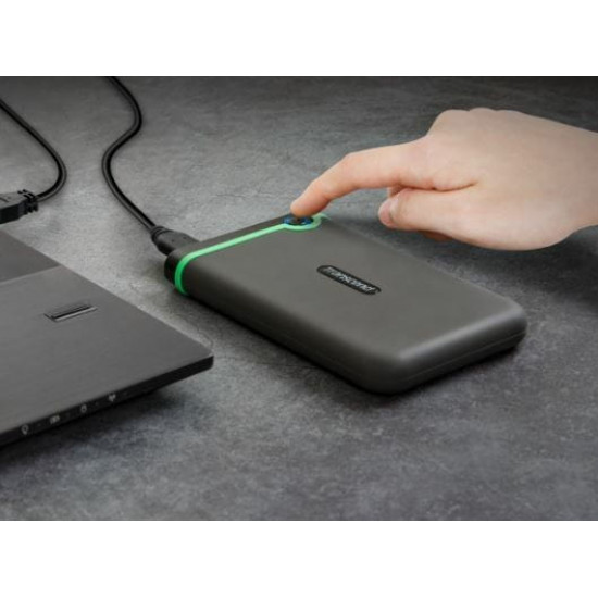 Накопичувач зовнiшнiй HDD 2.5" USB 2.0TB Transcend StoreJet 25M3 Iron Gray Slim (TS2TSJ25M3S)