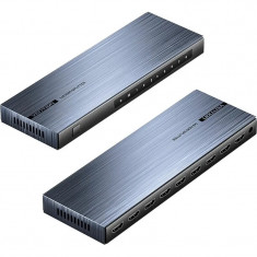 Сплітер 4К 1*8HDMI Black Aluminum Alloy Type EU Standart (AKQB0-EU)