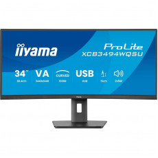 Монітор Iiyama 34" ProLite XCB3494WQSU-B1 VA Black Curved 120Hz